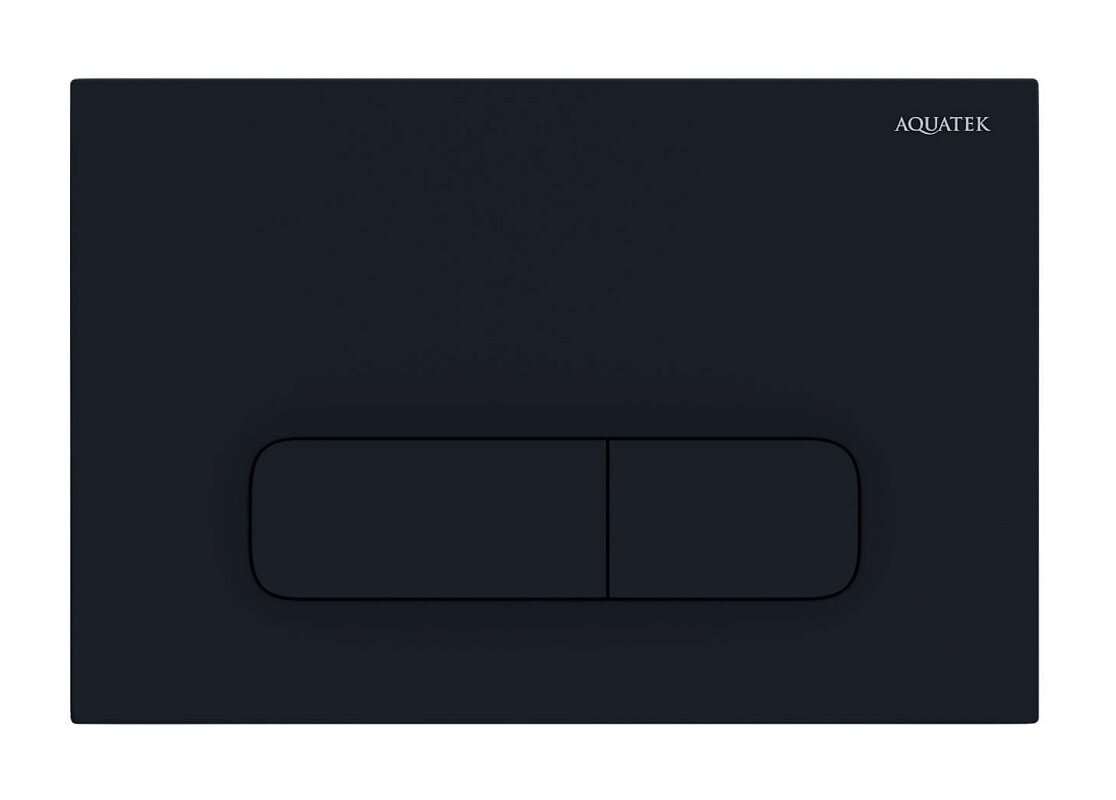 Изображение товара Клавиша смыва Aquatek Pneumo S PNS-0000010 пневматическая черный матовый