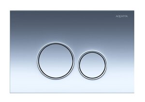 Изображение товара Клавиша смыва Aquatek Pneumo S PNS-0000012, пневматическая, цвет хром