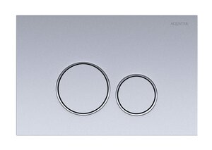 Изображение товара Клавиша смыва Aquatek Pneumo S для унитаза пневматическая хром матовый