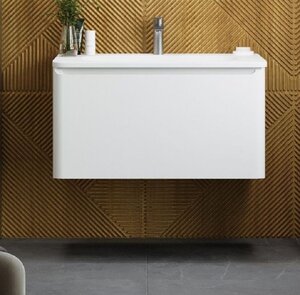 Изображение товара Тумба под раковину Art&Max AM-Sanremo 80 см подвесная белая глянцевая