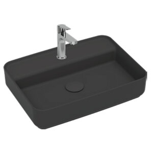 Изображение товара Раковина Isvea Infinity 10NF66055SV-2C 55 см фарфор антрацит матовая
