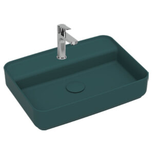 Изображение товара Раковина Isvea Infinity, 55 см, фарфор, цвет изумрудный матовый, 10NF66055-2P