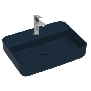 Изображение товара Раковина Isvea Infinity 10NF66055SV-2Z 55 см фарфор синий матовый накладная