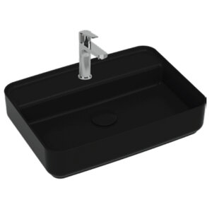 Изображение товара Раковина Isvea Infinity 10NF66055SV-2N, 55 см, черный матовый фарфор