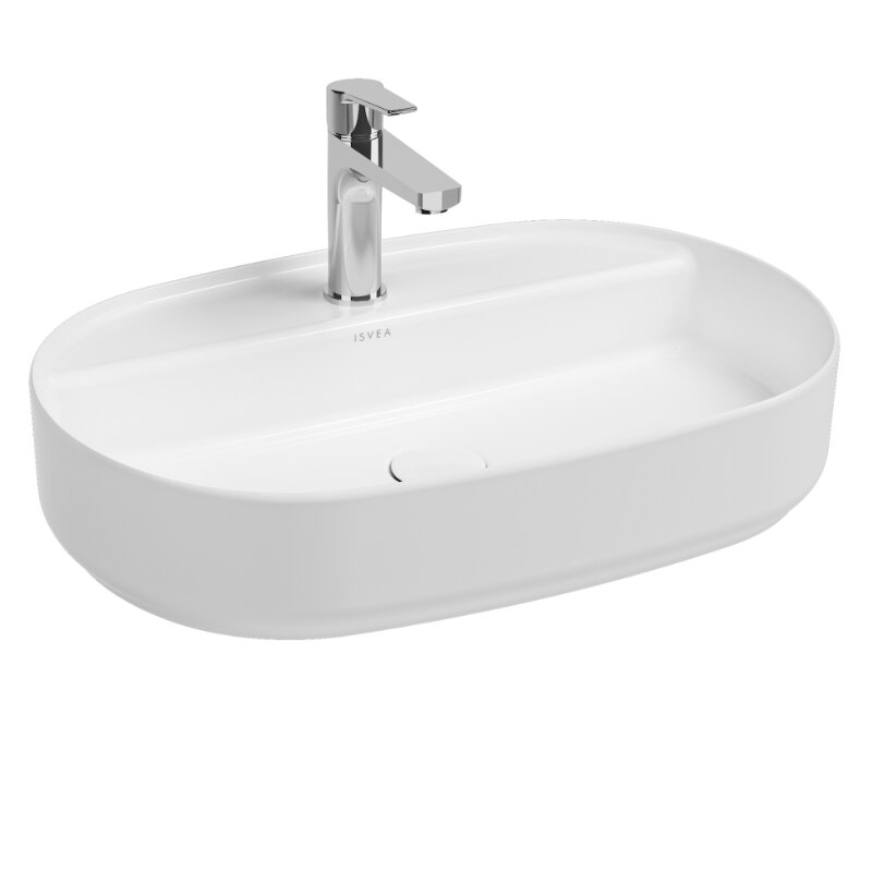 Изображение товара Раковина Isvea Infinity, 60 см, фарфор, цвет белый, 10NF65060