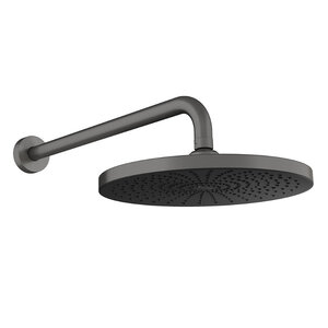 Изображение товара Верхний душ Aqueduto Chuva AQDSCHU0945, с держателем, оружейная сталь