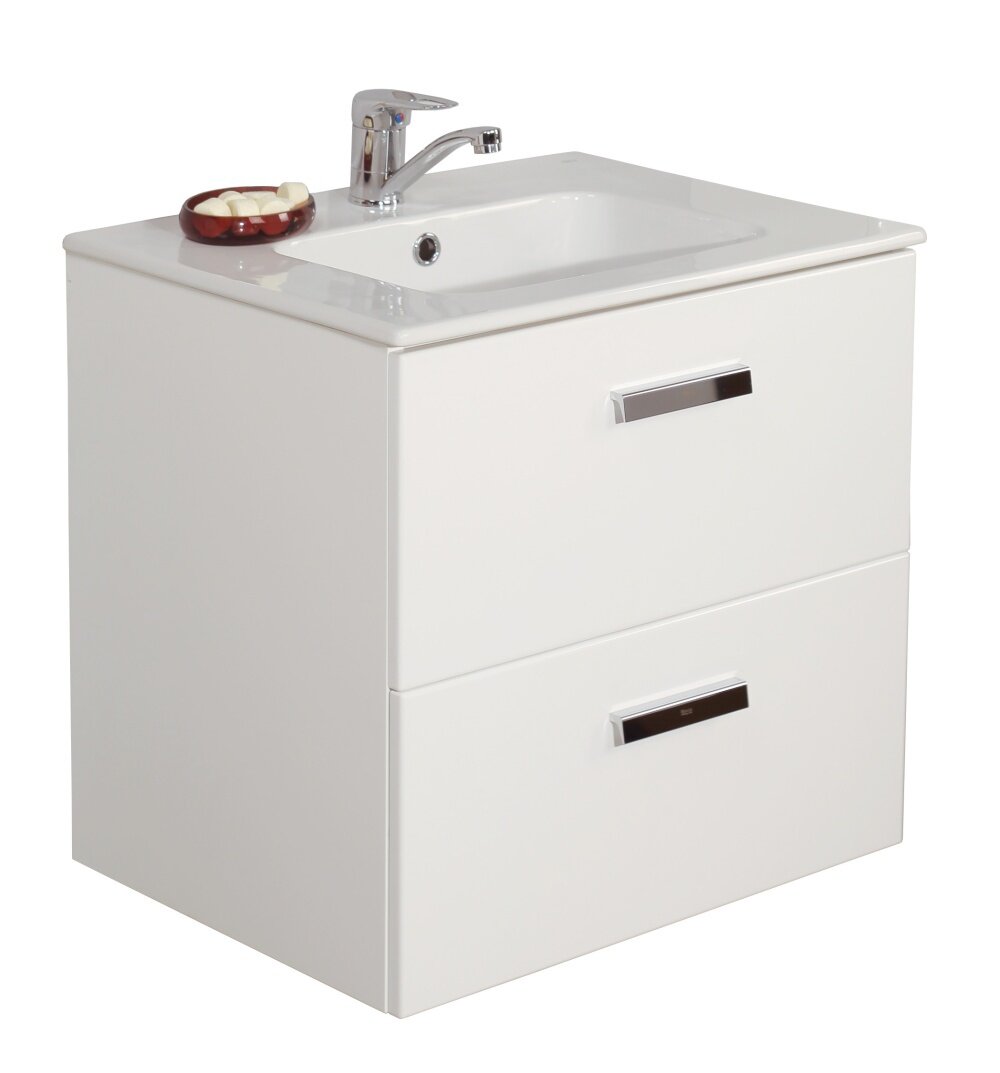 Изображение товара Подвесная тумба под раковину Roca Victoria Nord 58.5x45 см белая глянец Испания