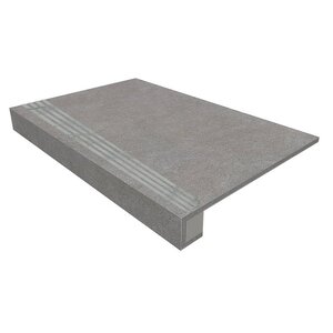 Изображение товара Керамогранит ступень и подступенок Estima Terra TE02 36837 33x120 см серый матовый R9