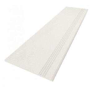 Изображение товара Ступень, керамогранит Estima Terra TE00 39687, 30х120 см, с насечками, white