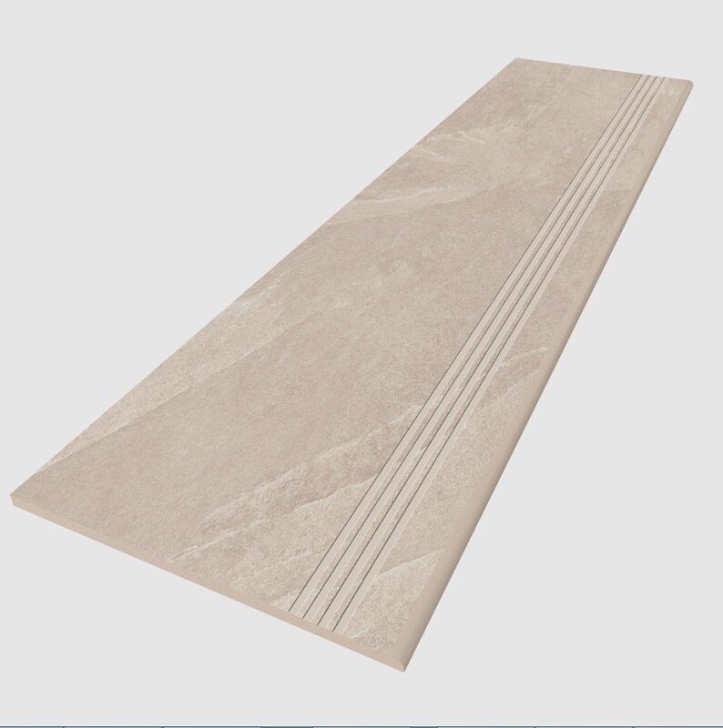 Изображение товара Керамогранит Ступень Estima Terra TE01 36816 30x120 см с насечками бежевый