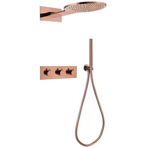 Изображение товара Душевая система Abber Wasser Kreis AF8151RG термостатическая с PVD покрытием золото розовое