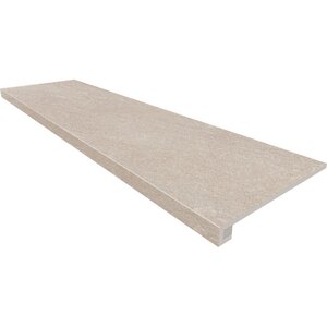 Изображение товара Ступень, керамогранит Estima Tramontana TN00 67357, 33х120 см без насечек+Подступенок 14.5х120 см, ivory