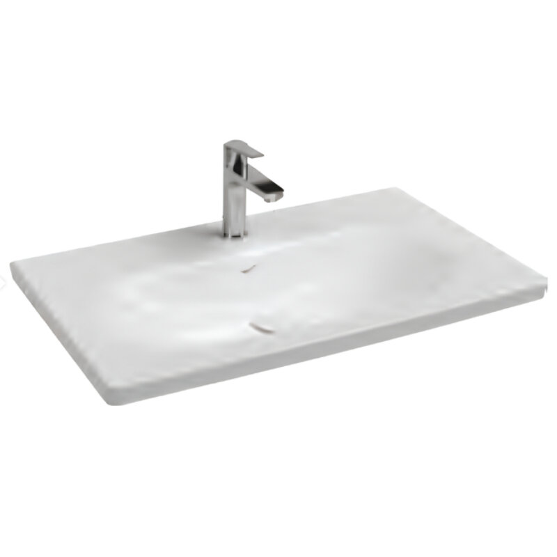 Изображение товара Раковина Isvea SistemaS 10SS50081SV, 80 см, фарфор, белая, угловая