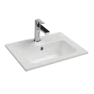 Изображение товара Раковина Isvea SistemaT 10SL50050SV 50 см, фарфор, белая, угловая