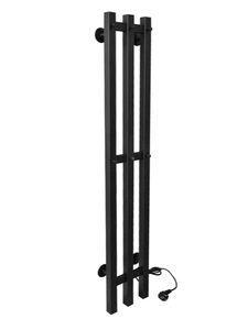Изображение товара Электрический полотенцесушитель Тера Грация Квадро ПСН-32-03ч черный матовый
