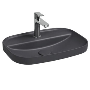 Изображение товара Раковина Isvea Infinity 10NF50055SV-2C, 55 см, фарфор, цвет антрацит матовый