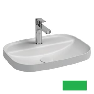 Изображение товара Раковина Isvea Infinity 10NF50055SV-2P, 55 см, фарфор, цвет изумрудный матовый