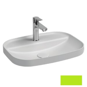 Изображение товара Раковина Isvea Infinity 10NF50055SV-2T, 55 см, фарфор, цвет мятно-зеленый матовый