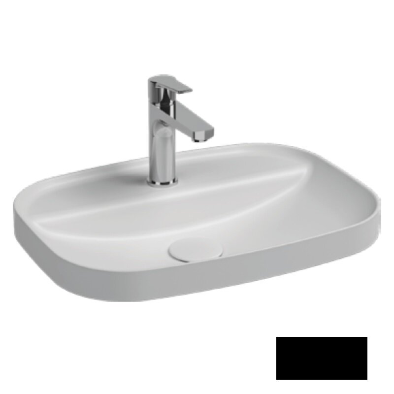 Изображение товара Раковина Isvea Infinity 10NF50055SV-2N, 55 см, фарфор, цвет черный матовый
