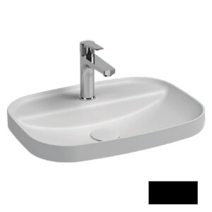 Изображение товара Раковина Isvea Infinity 10NF50055SV-2N 55 см фарфор черный матовый угловая