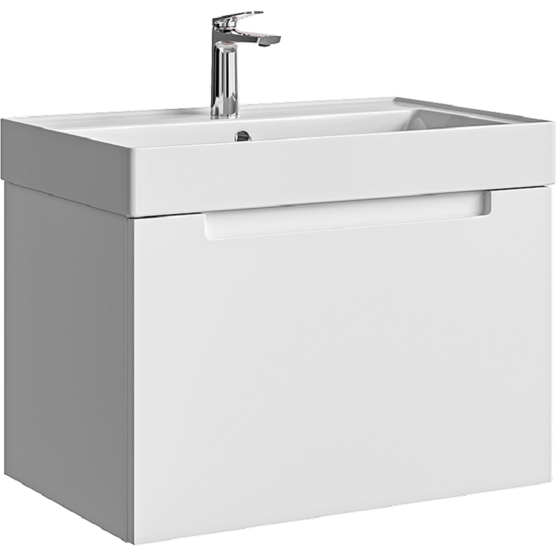 Изображение товара Тумба под раковину Aqwella Ванкувер 70 см подвесная белая