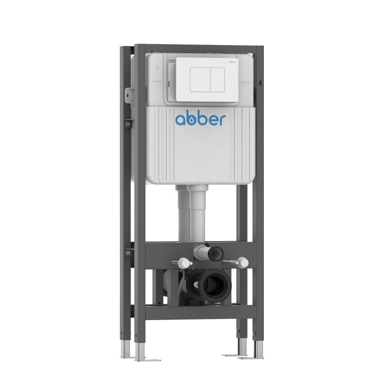 Изображение товара Инсталляция Abber AC0106 для двух подвесных унитазов, серый Изображение товара Инсталляция Abber AC0106 для двух подвесных унитазов, серый