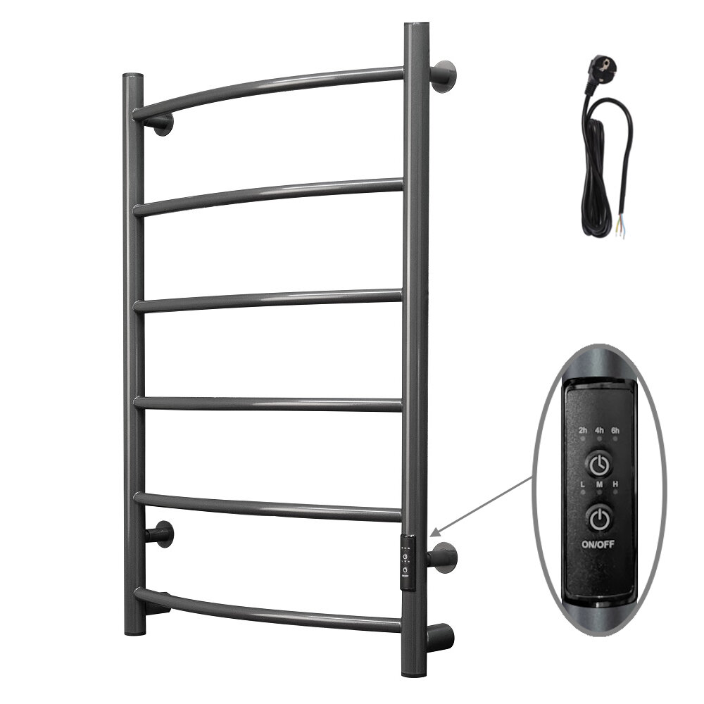 Изображение товара Электрический полотенцесушитель Тругор Пэк сп 5, 50x80 см, оружейная сталь