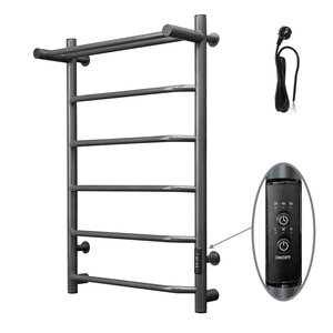 Изображение товара Полотенцесушитель электрический Тругор Пэк сп 6 п, Пэксп6П/8050ор_стВГП, ширина 50 см, высота 80 см, диммер справа, с полкой, оружейная сталь