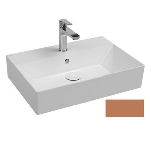 Изображение товара Раковина Isvea SistemaZ Frame 10SF50060SV-2H, 60 см, фарфор, коричневый матовый