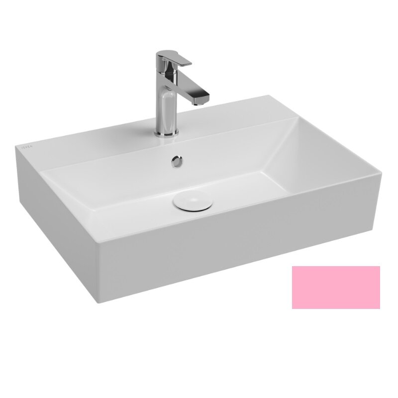 Изображение товара Раковина Isvea SistemaZ Frame 10SF50060SV-2S 60 см фарфор лососевый матовый