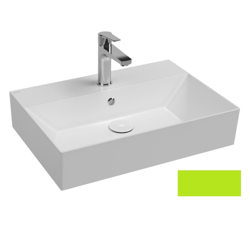 Изображение товара Раковина Isvea SistemaZ Frame 60 см фарфор в мятно-зеленом матовом цвете