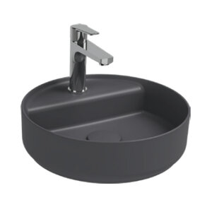 Изображение товара Раковина Isvea Infinity 10NF65042SV-2C 35 см фарфор антрацит матовый накладная