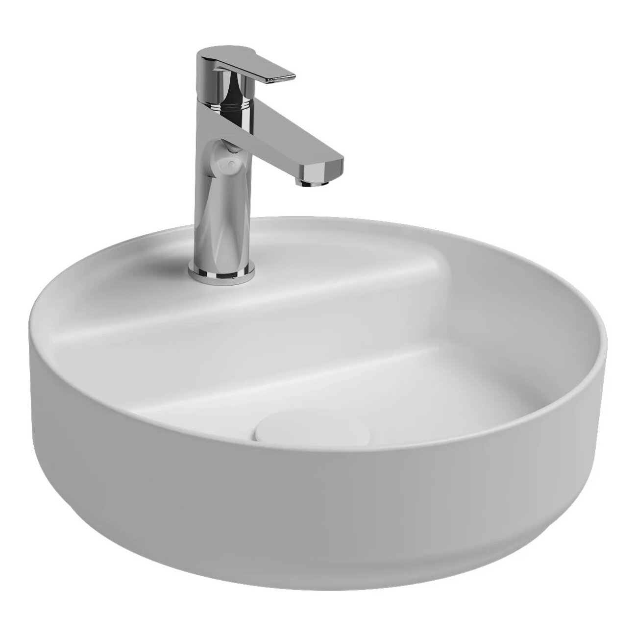 Изображение товара Раковина Isvea Infinity 35 см, фарфор, белый матовый, накладная для ванной и кухни