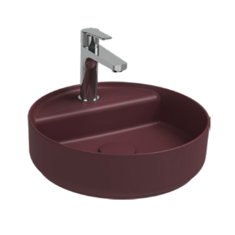 Изображение товара Раковина Isvea Infinity 10NF65042SV-2R 35 см фарфор бордовый матовый