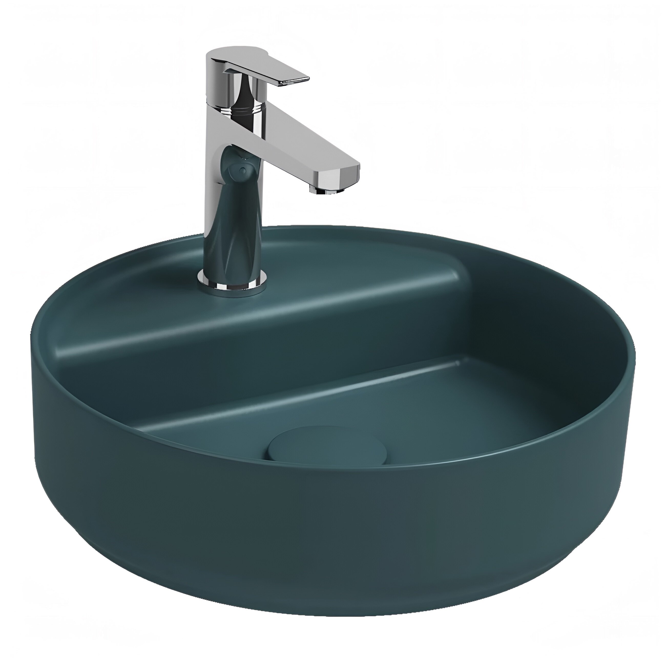 Изображение товара Раковина Isvea Infinity, 42 см, фарфор, цвет изумрудный матовый, 10NF65042-2P Изображение товара Раковина Isvea Infinity, 42 см, фарфор, цвет изумрудный матовый, 10NF65042-2P