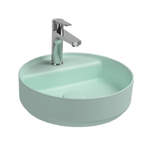 Изображение товара Раковина Isvea Infinity, 35 см, фарфор, цвет мятно-зеленый матовый, 10NF65042-2T