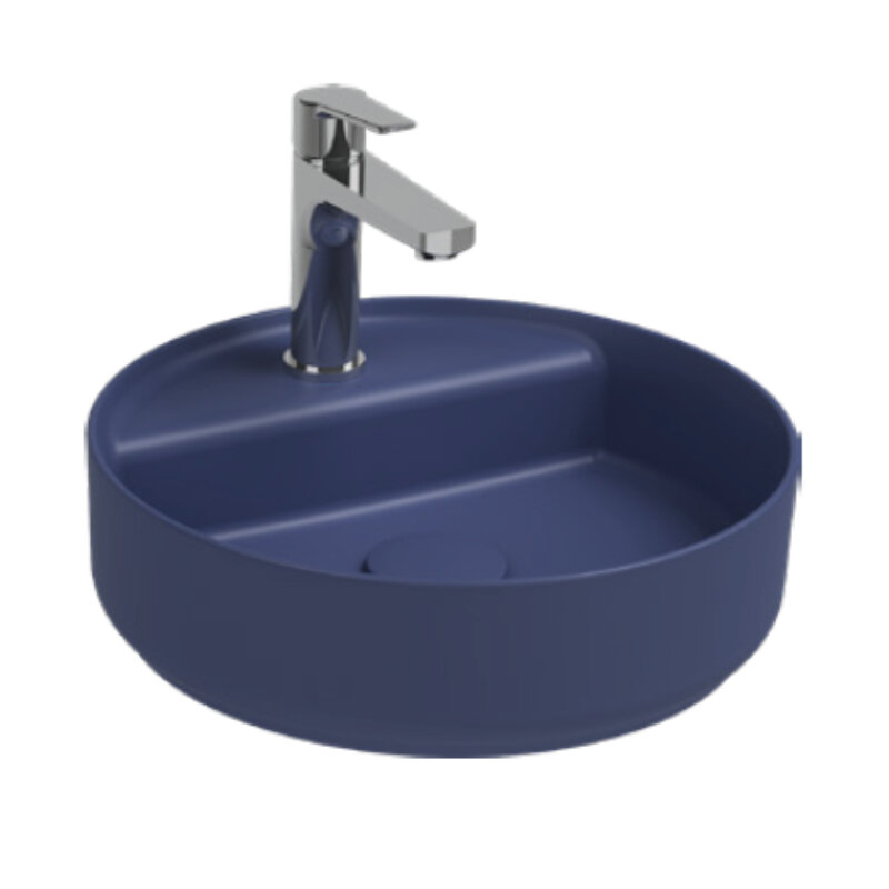 Изображение товара Раковина Isvea Infinity 10NF65042SV-2Z 35 см фарфор синий матовый