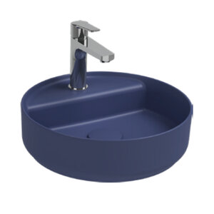 Изображение товара Раковина Isvea Infinity 10NF65042SV-2Z 35 см фарфор синий матовый