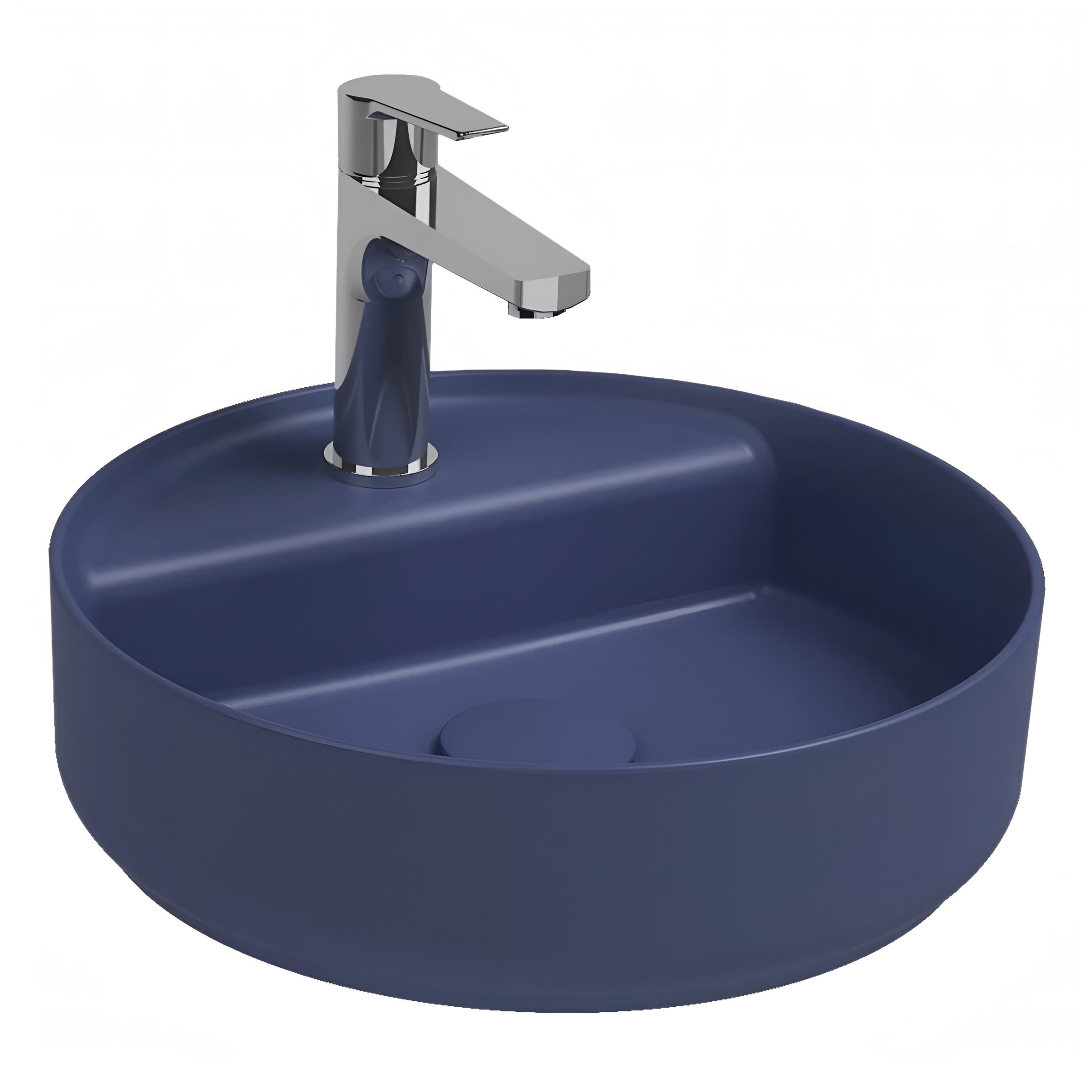 Изображение товара Раковина Isvea Infinity, 42 см, фарфор, цвет синий матовый, 10NF65042-2Z Изображение товара Раковина Isvea Infinity, 42 см, фарфор, цвет синий матовый, 10NF65042-2Z