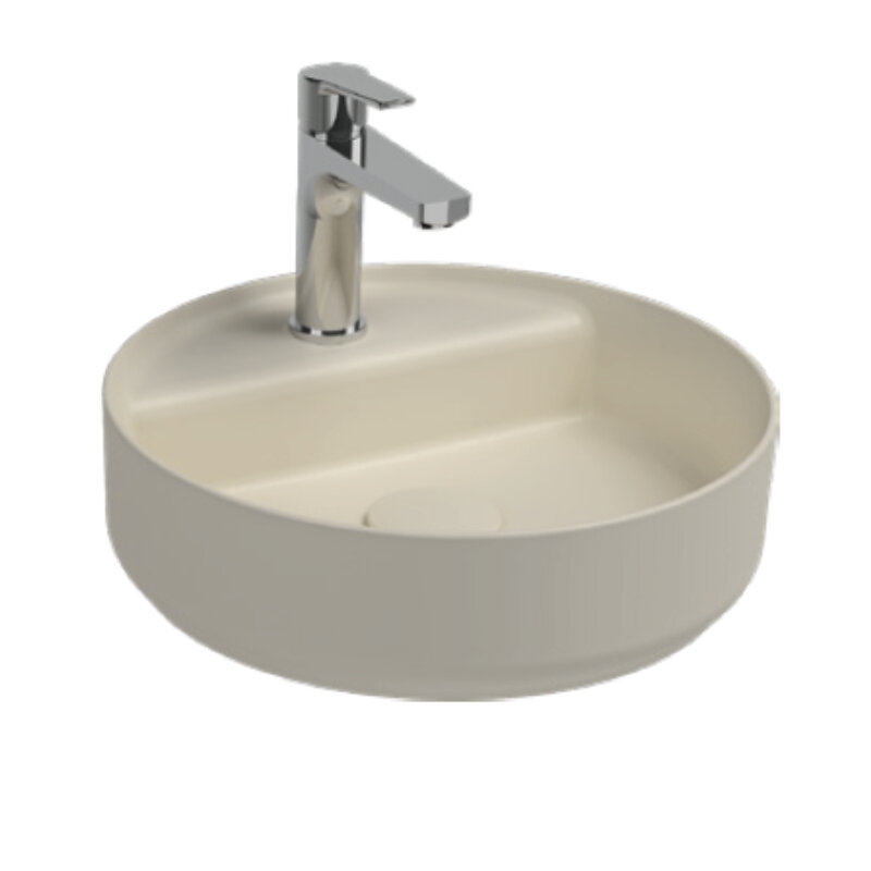 Изображение товара Раковина Isvea Infinity 35 см фарфор слоновая кость матовая накладная