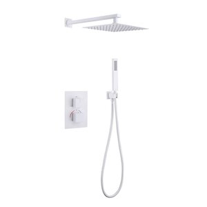 Изображение товара Душевая система Abber Daheim AF8251W, термостатическая, белый матовый