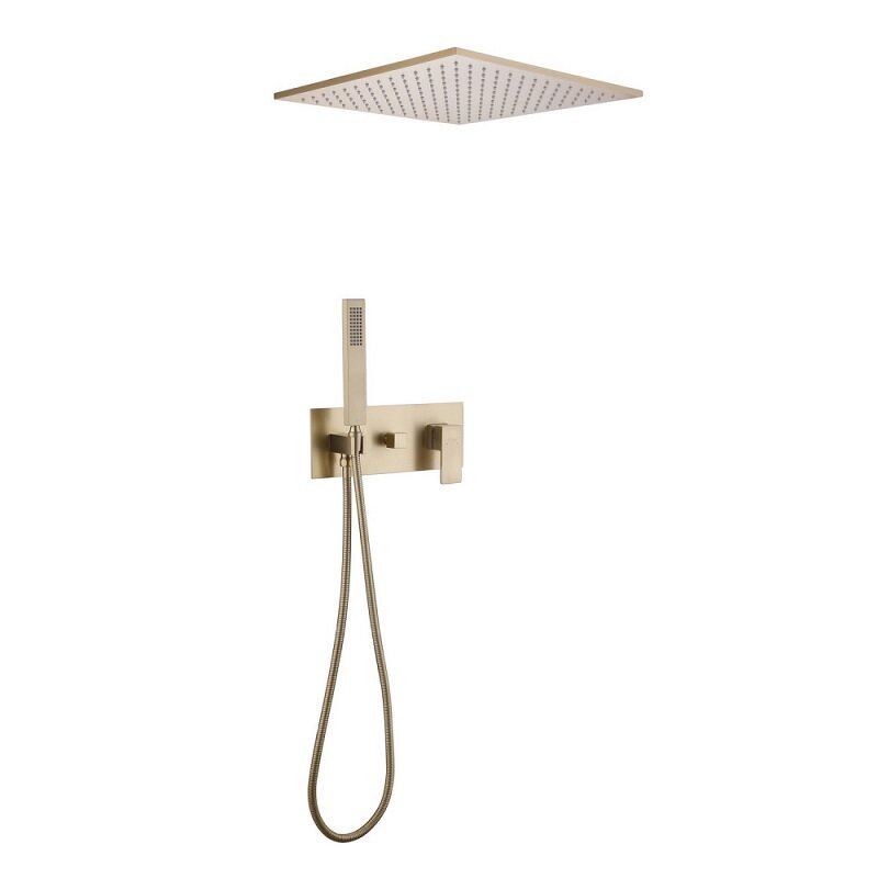 Изображение товара Душевая система Abber Daheim AF8221G цвет золото матовое, скрытый монтаж, Германия