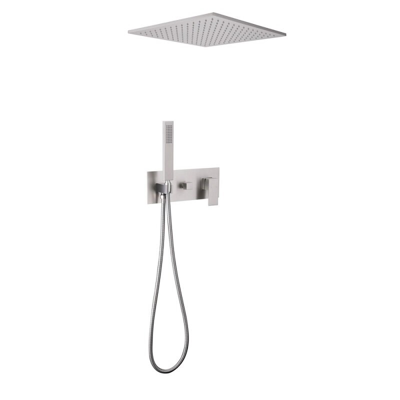 Изображение товара Душевая система Abber Daheim AF8221SP, квадратный верхний душ 40x40 см, сатин