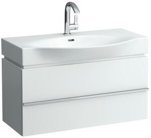 Изображение товара Тумба под раковину Laufen Palace New 90 см белый матовый с ящиками