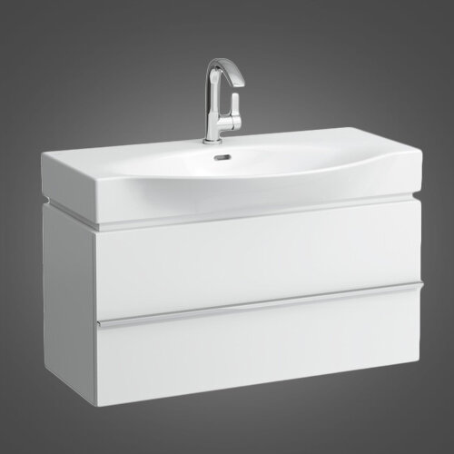 Изображение товара Tумба под раковину Laufen Palace New 4.0125.2.075.475.1, белый глянец, 2 выдвижных ящика