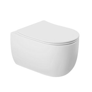 Изображение товара Подвесной унитаз Abber Bequem AC1104TN безободковый с микролифтом белый