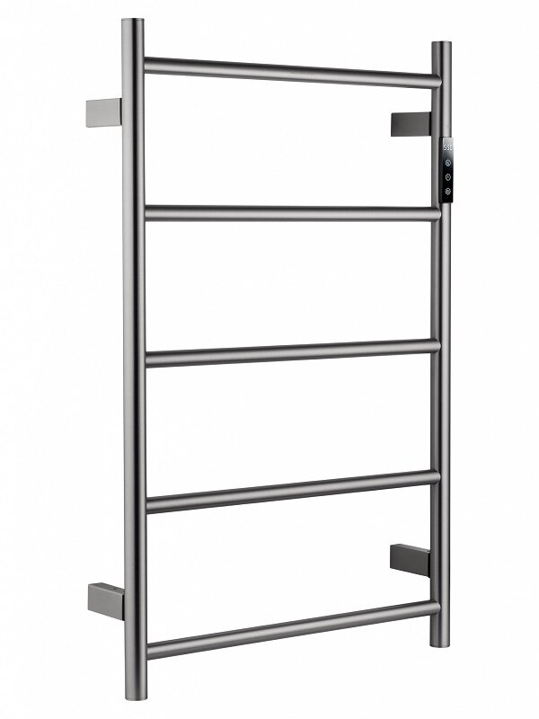 Изображение товара Полотенцесушитель электрический Wonzon & Woghand Bonn WW-AL405-BR, ширина 50 см, высота 75 см, диммер справа, брашированный никель PVD