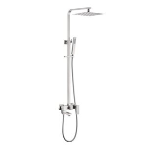 Изображение товара Душевая система Abber Daheim AF8216SPL с PVD покрытием и верхним душем квадратной формы