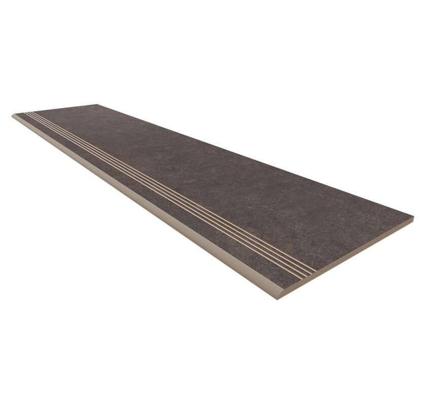 Изображение товара Ступень, керамогранит Estima Profi Cave CA05 70148, 30 x 120 см, anthracite