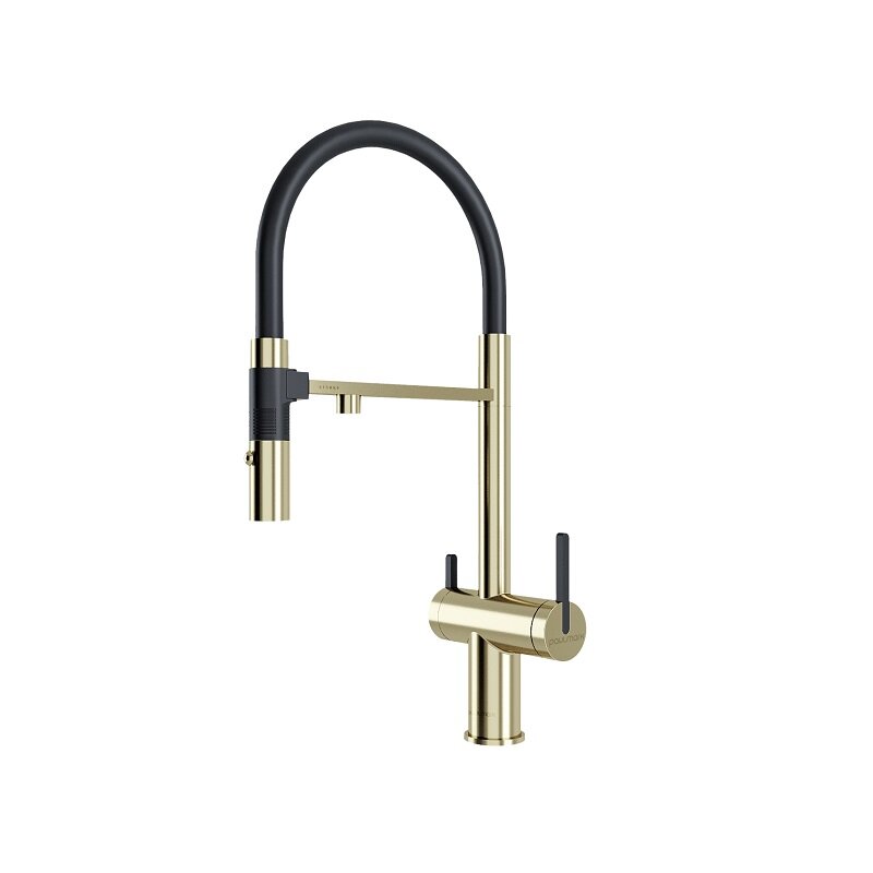 Изображение товара Смеситель для кухни Paulmark Gravity Gr213888-LG с подключением фильтра и гибким изливом